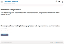 Tablet Screenshot of collegeassault.com